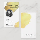 モダンプロフェッショナルロゴを追加実在する 名刺 (正面/裏面)