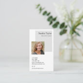 モダンプロフェッショナルロゴを追加実在する 名刺 (スタンド正面)