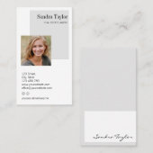 モダンプロフェッショナルロゴを追加実在する 名刺 (正面/裏面)