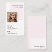 モダンプロフェッショナルロゴを追加実在する 名刺 (正面/裏面)