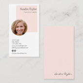 モダンプロフェッショナルロゴを追加実在する 名刺 (正面/裏面)