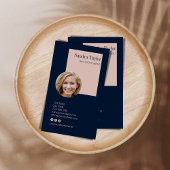 モダンプロフェッショナルロゴを追加実在する 名刺