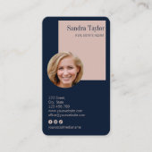 モダンプロフェッショナルロゴを追加実在する 名刺 (正面)