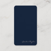 モダンプロフェッショナルロゴを追加実在する 名刺 (裏面)