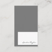 モダンプロフェッショナルロゴを追加実在する 名刺 (裏面)