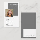 モダンプロフェッショナルロゴを追加実在する 名刺 (正面/裏面)