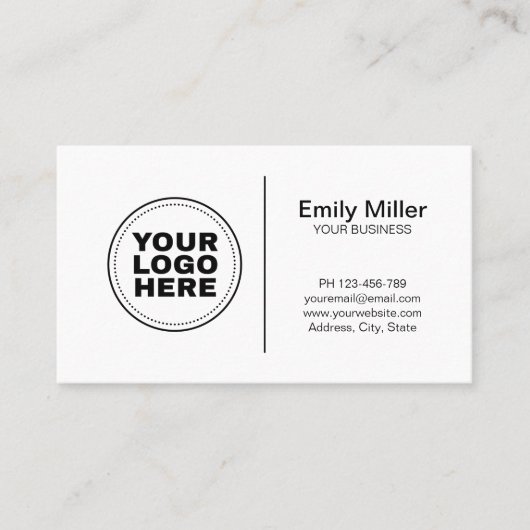 モダンプロフェッショナルロゴ 名刺 (正面)