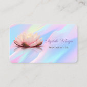 モダンプロフェッショナルロータス型ホログラフィックアポイントメント 予約カード (正面)