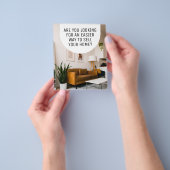 モダンプロフェッショナル不動産仲介業者シンプルパンフレットFlyer チラシ (手)