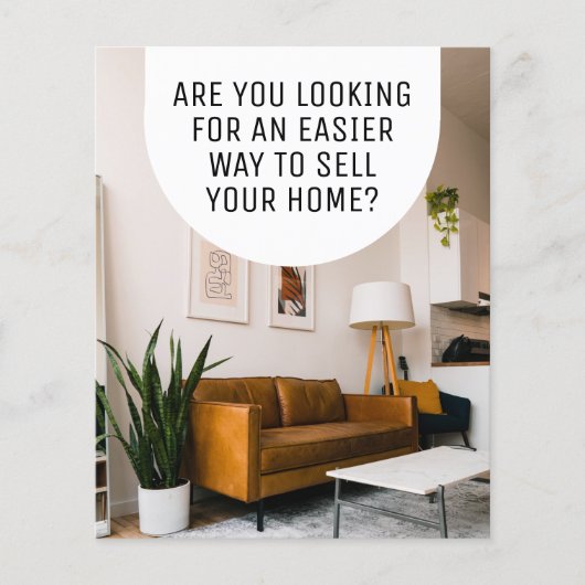 モダンプロフェッショナル不動産仲介業者シンプルパンフレットFlyer チラシ (正面)