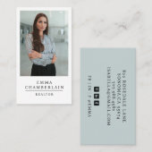 モダンプロフェッショナル不動産仲介業者写真 名刺 (正面/裏面)