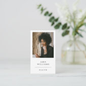 モダンプロフェッショナル不動産仲介業者写真 名刺 (スタンド正面)