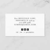 モダンプロフェッショナル不動産仲介業者写真 名刺 (裏面)