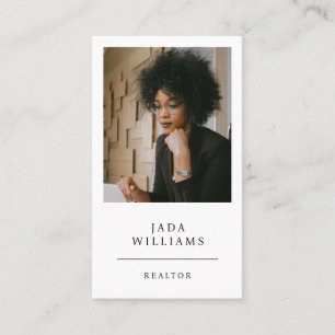 モダンプロフェッショナル不動産仲介業者写真 名刺