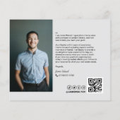 モダンプロフェッショナル不動産仲介業者実在フライヤー チラシ (裏面)