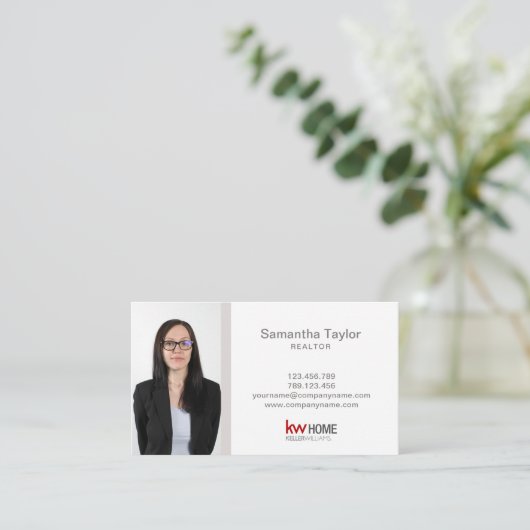 モダンプロフェッショナル不動産仲介業者実在Estate Add Photo 名刺 (スタンド正面)