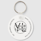 モダンプロフェッショナル事業会社ブラックロゴ キーホルダー (正面)