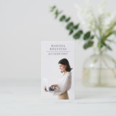 モダンプロフェッショナル事業写真会計士 名刺 (スタンド正面)