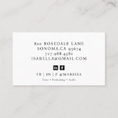 モダンプロフェッショナル事業写真会計士 名刺 (裏面)