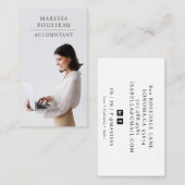 モダンプロフェッショナル事業写真会計士 名刺 (正面/裏面)