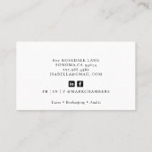 モダンプロフェッショナル事業写真会計士 名刺 (裏面)