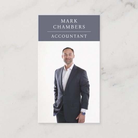 モダンプロフェッショナル事業写真会計士 名刺 (正面)