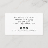 モダンプロフェッショナル事業写真実在財団 名刺 (裏面)