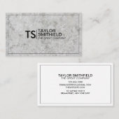 モダンプロフェッショナル企業のトレンディーコンクリート 名刺 (正面/裏面)