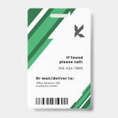 モダンプロフェッショナル企業のAccountant IDバッジ バッジ (裏面)