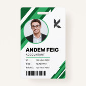 モダンプロフェッショナル企業のAccountant IDバッジ バッジ (正面)