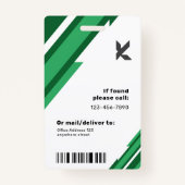 モダンプロフェッショナル企業のAccountant IDバッジ バッジ (裏面)