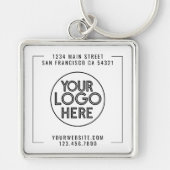 モダンプロフェッショナル会社のカスタムロゴ キーホルダー (正面)