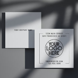 モダンプロフェッショナル会社のカスタムロゴ スクエア名刺