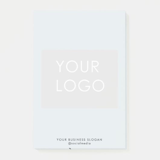 モダンプロフェッショナル会社のロゴブルー ポストイット (正面)