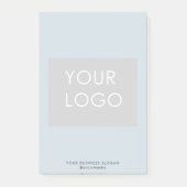 モダンプロフェッショナル会社のロゴブルー ポストイット (正面)