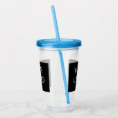 モダンプロフェッショナル会社のロゴプロモーション アクリルタンブラー (左)