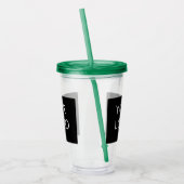 モダンプロフェッショナル会社のロゴプロモーション アクリルタンブラー (左)