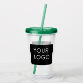 モダンプロフェッショナル会社のロゴプロモーション アクリルタンブラー (裏面)