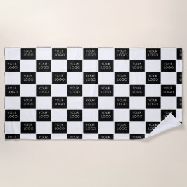 モダンプロフェッショナル会社のロゴプロモーション ビーチタオル