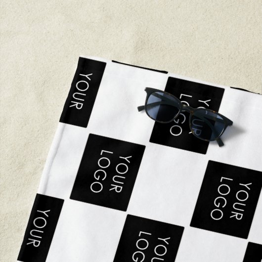 モダンプロフェッショナル会社のロゴプロモーション ビーチタオル (インサイチュ)