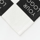 モダンプロフェッショナル会社のロゴプロモーション フリースブランケット (角)