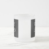 モダンプロフェッショナル会社のロゴプロモーション フロストグラスマグカップ (中央)