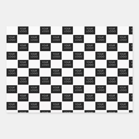 モダンプロフェッショナル会社のロゴプロモーション ラッピングペーパーシート (正面)