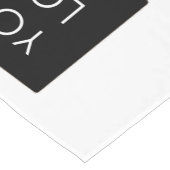 モダンプロフェッショナル会社のロゴホワイト ショートテーブルランナー (コーナー)