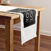 モダンプロフェッショナル会社のロゴホワイト ショートテーブルランナー (インサイチュ)