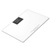 モダンプロフェッショナル会社のロゴホワイト ノートパッド (アングル)