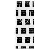 モダンプロフェッショナル会社のロゴホワイト ワインギフトバッグ (裏面)