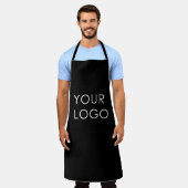 モダンプロフェッショナル会社のロゴ エプロン (着用した状態)