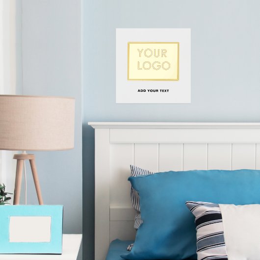モダンプロフェッショナル会社のロゴ 箔ポスター (インサイチュ (寝室))