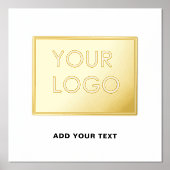 モダンプロフェッショナル会社のロゴ 箔ポスター (正面)